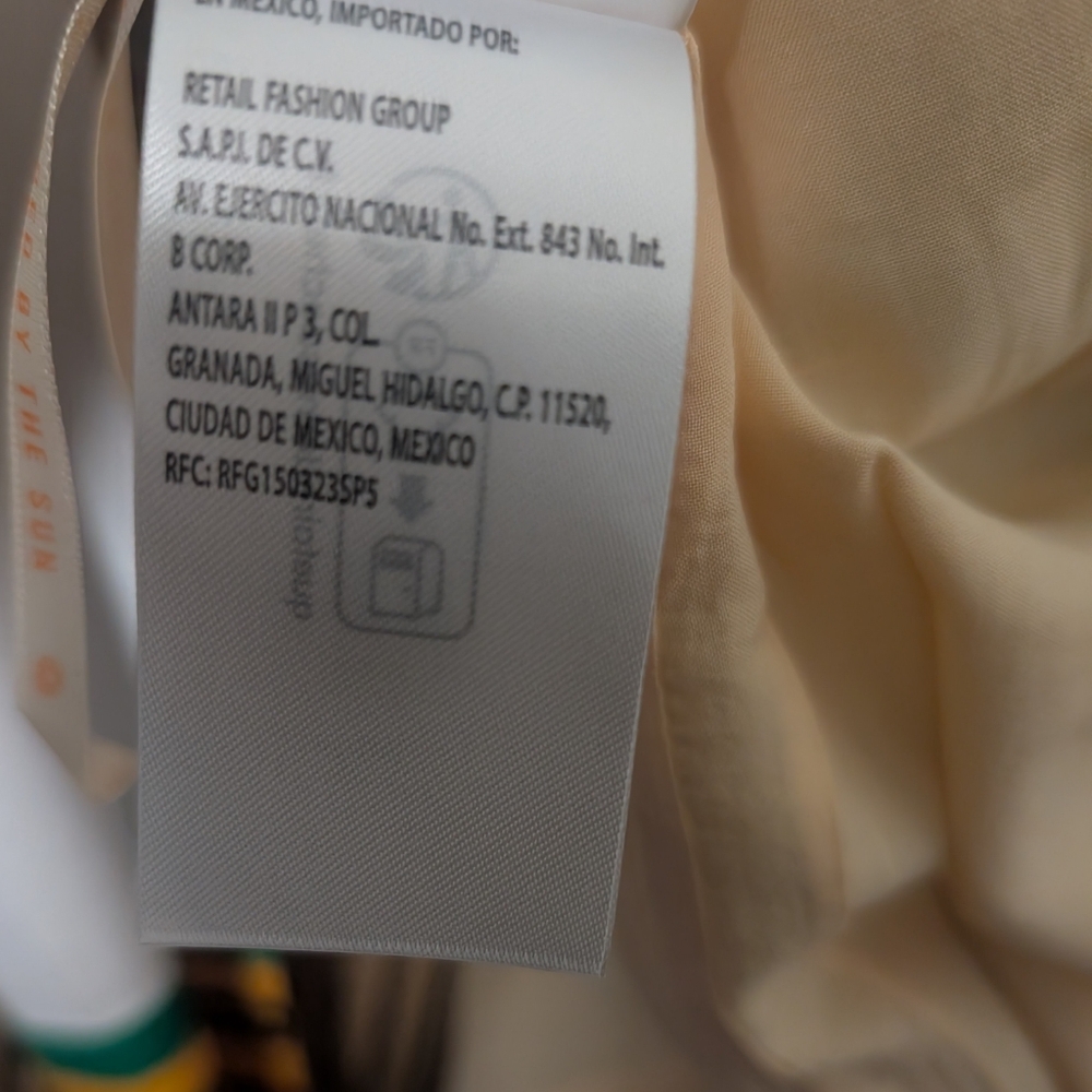 FARM RIO SAND FOLIAGE SKETCH MIDI SKIRT MEDIUM NEW NWT - Picture 15 of 15